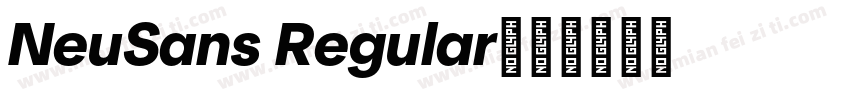 NeuSans Regular字体转换
